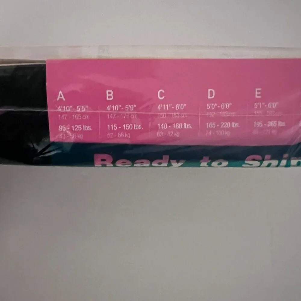 Star Power by Spanx Center Stage Patterned Shaping Tights Black Size C